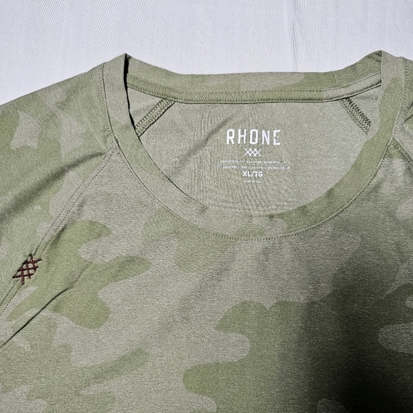 RHONE Men's Reign Camouflage Army Military Green Performance T-Shirt  size XL - Picture 5 of 7
